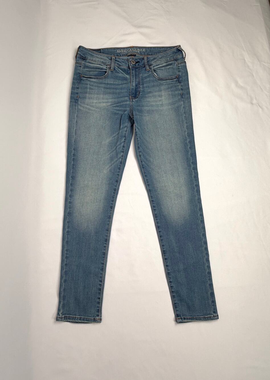 American Eagle Super Stretch Jegging Jeans Womens 10 Regular Medium Wash AE